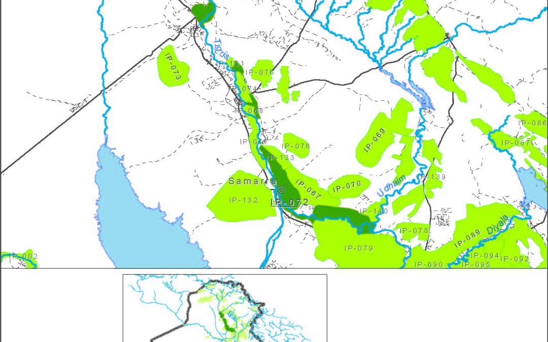 Small farms from Lesser Zab river mouth up  to Adhaim confluent