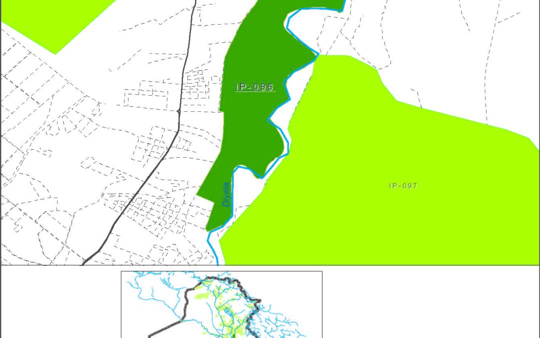 Small farms in the low course of Diyala River along the right bank