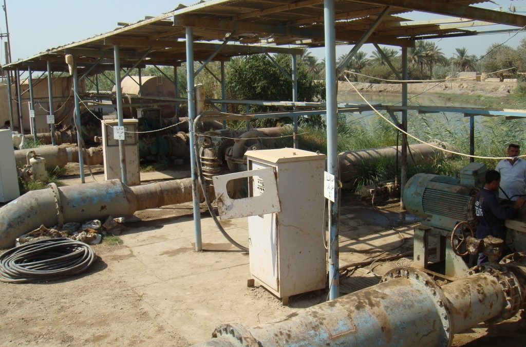 Al-Hindiya barrage horizontal irrigation station
